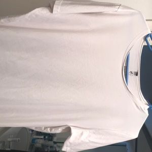 Alphalete white fishtail tee